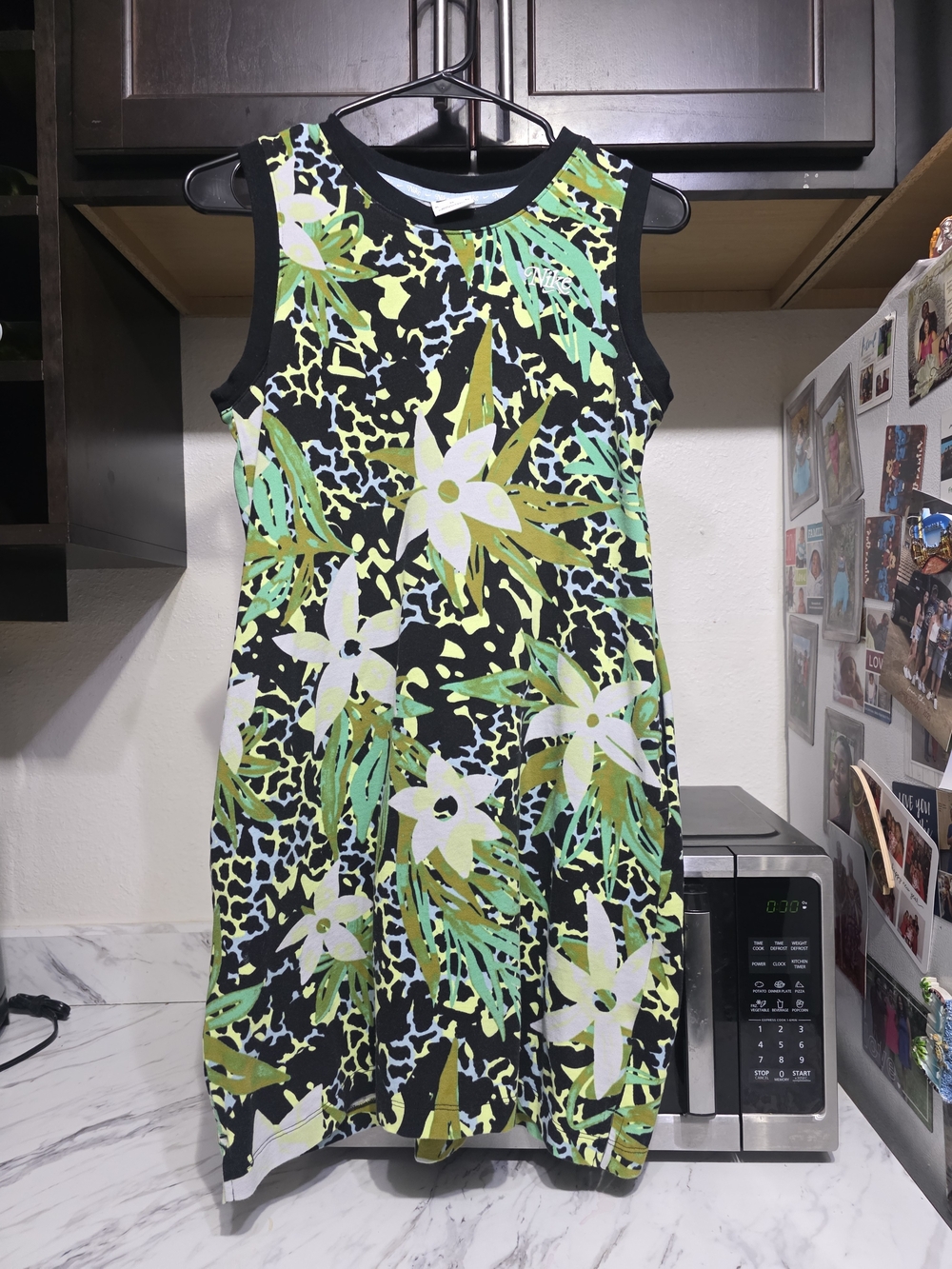 Nike Youth Girls Floral Sleeveless Shift Dress Size XL